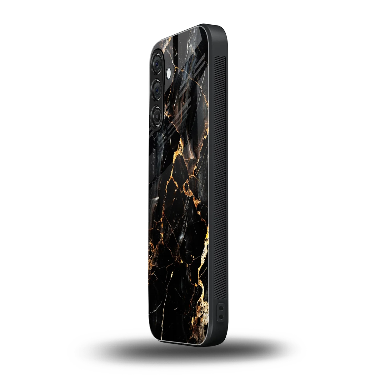 Golden Obsidian samsung galaxy a55 5g mobile cover | shockproof glass phone case