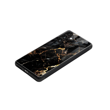 Golden Obsidian stylish phone case for samsung galaxy a55 5g | glossy glass and slim fit