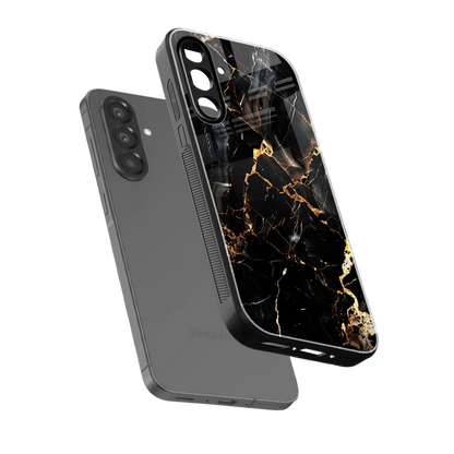 Golden Obsidian sleek samsung galaxy a17 5g cover with tempered glass back and TPU edges