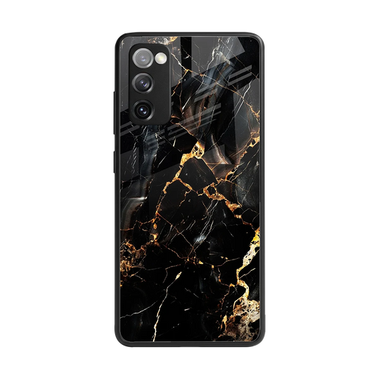 Golden Obsidian back phone cover | glass case for samsung galaxy s20 fe