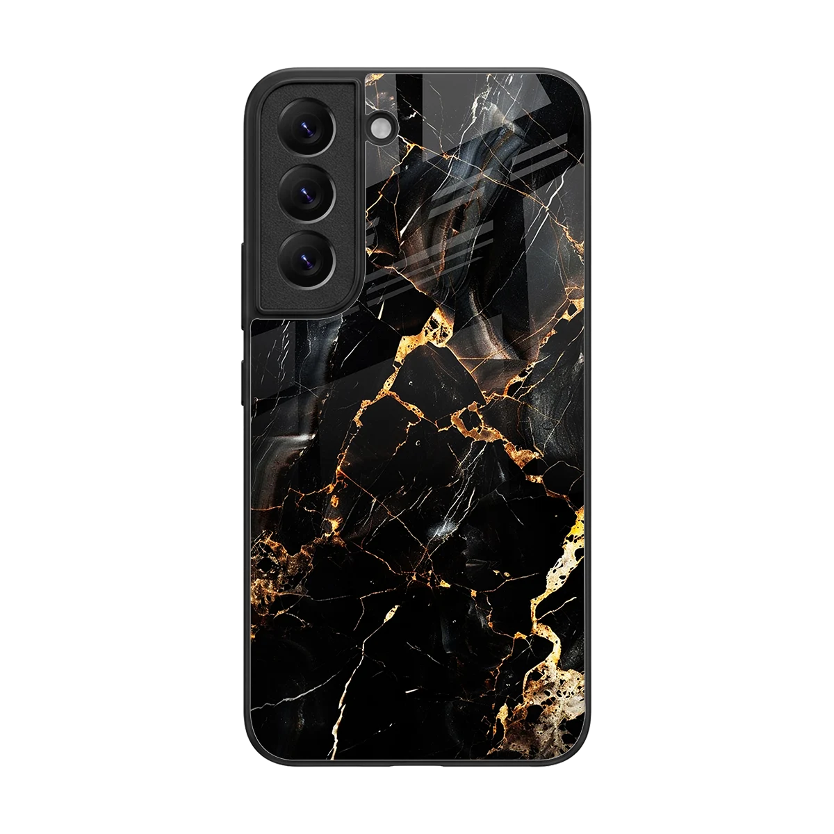 Golden Obsidian back phone cover | glass case for samsung galaxy s22