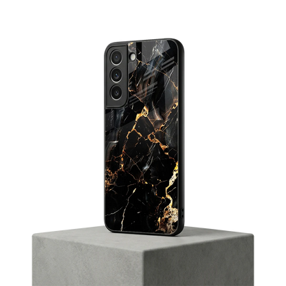 Golden Obsidian samsung galaxy s22 mobile cover | shockproof glass phone case