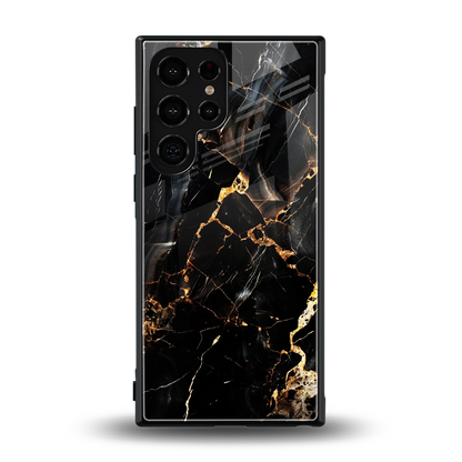 Golden Obsidian back phone cover | glass case for samsung galaxy s23 ultra