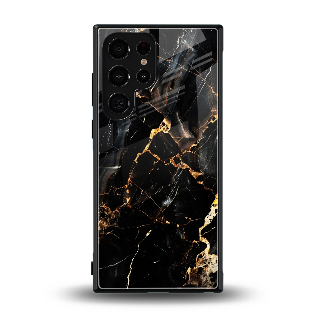 Golden Obsidian back phone cover | glass case for samsung galaxy s24 ultra