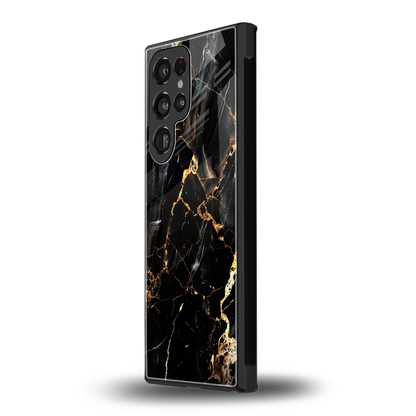 Golden Obsidian samsung galaxy s24 ultra mobile cover | shockproof glass phone case