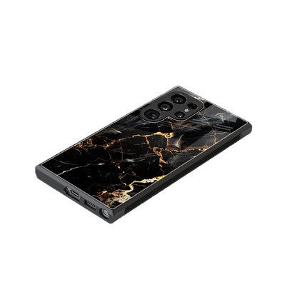Golden Obsidian stylish phone case for samsung galaxy s23 ultra | glossy glass and slim fit