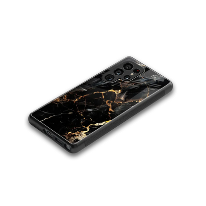 Golden Obsidian stylish phone case for samsung galaxy s25 ultra | glossy glass and slim fit