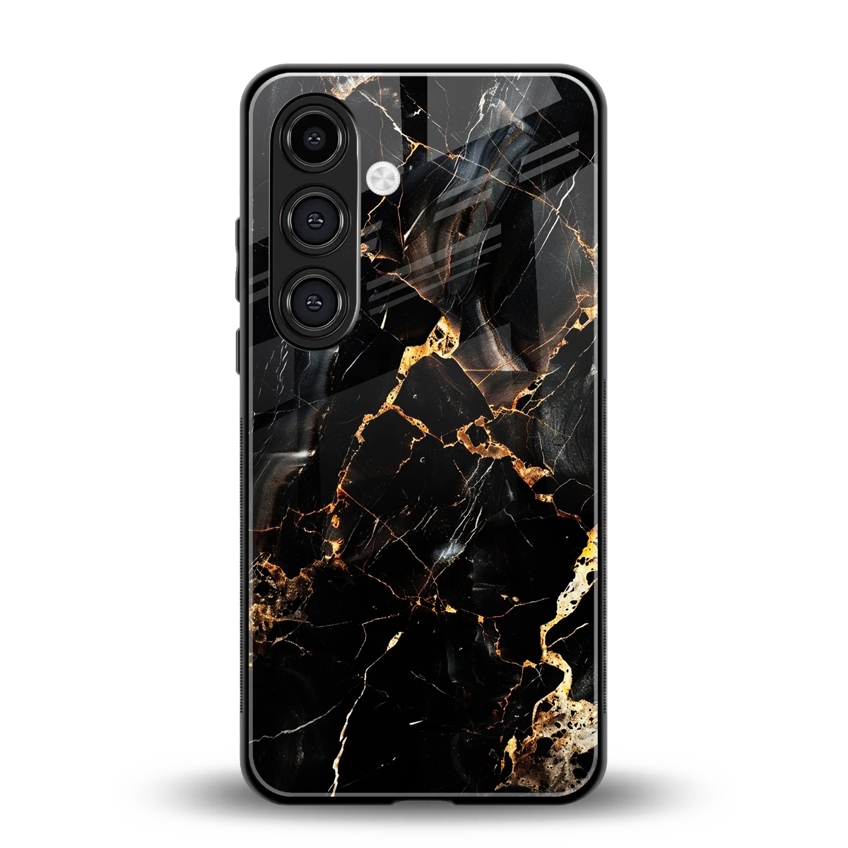 Golden Obsidian back phone cover | glass case for samsung galaxy s25