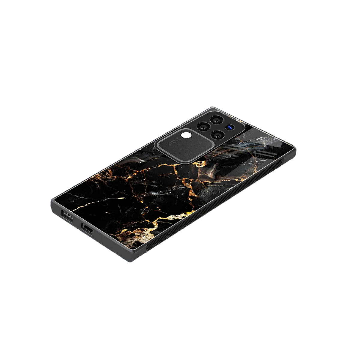Golden Obsidian stylish phone case forvivo v30 pro | glossy glass and slim fit