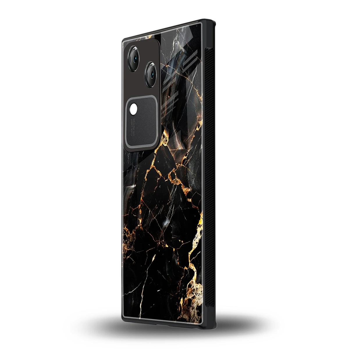 Golden Obsidian vivo v30 mobile cover | shockproof glass phone case