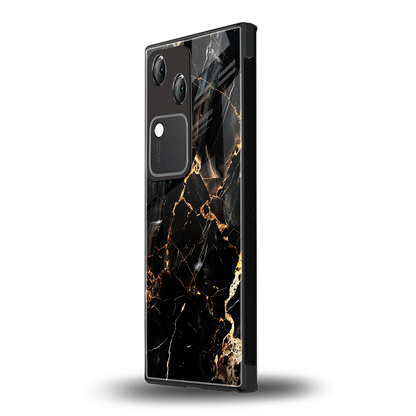 Golden Obsidian vivo v30 mobile cover | shockproof glass phone case
