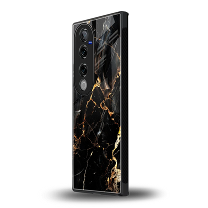 Golden Obsidian vivo v40 pro mobile cover | shockproof glass phone case