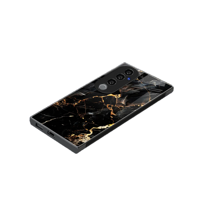 Golden Obsidian stylish phone case for vivo v40 pro | glossy glass and slim fit
