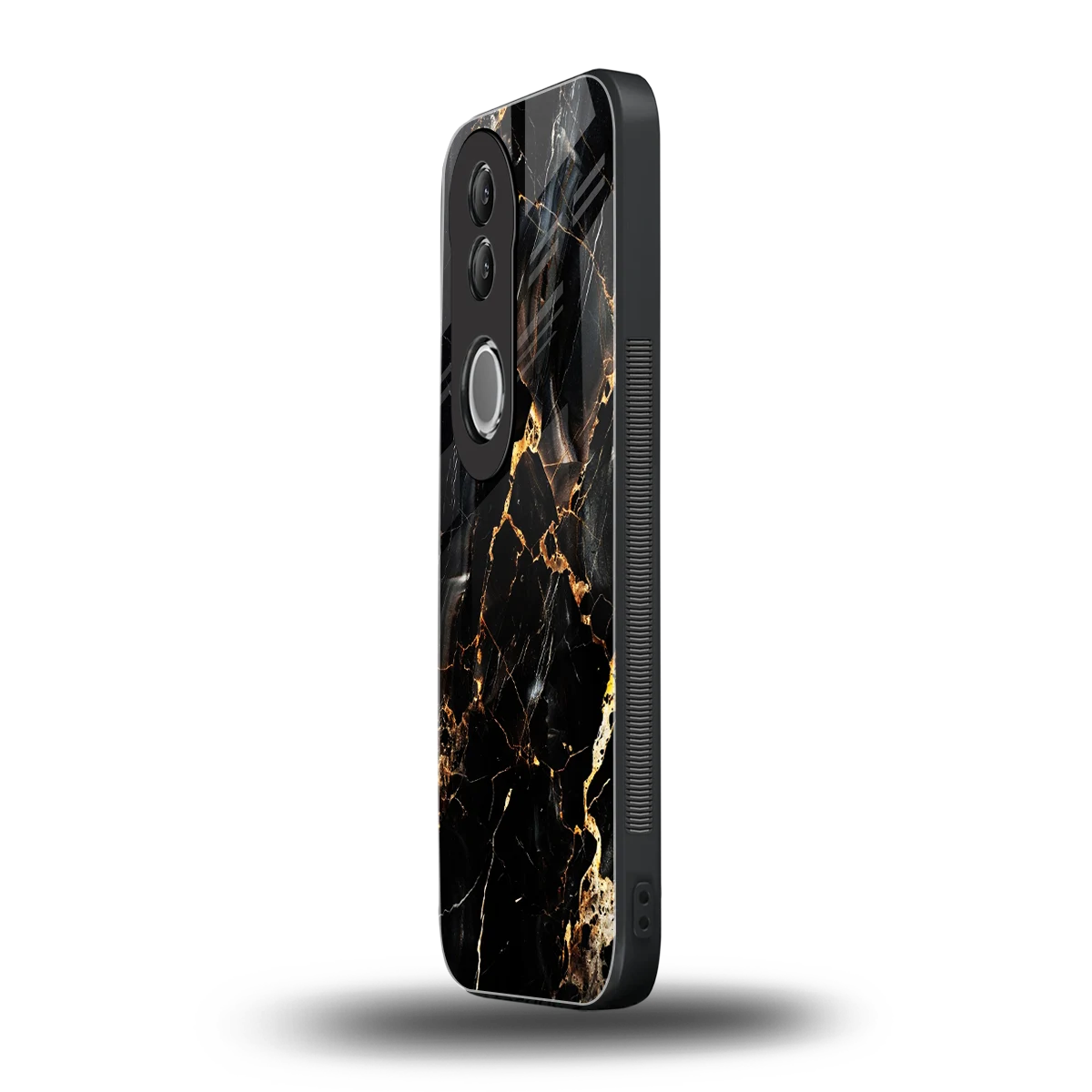 Golden Obsidian vivo v50 mobile cover | shockproof glass phone case