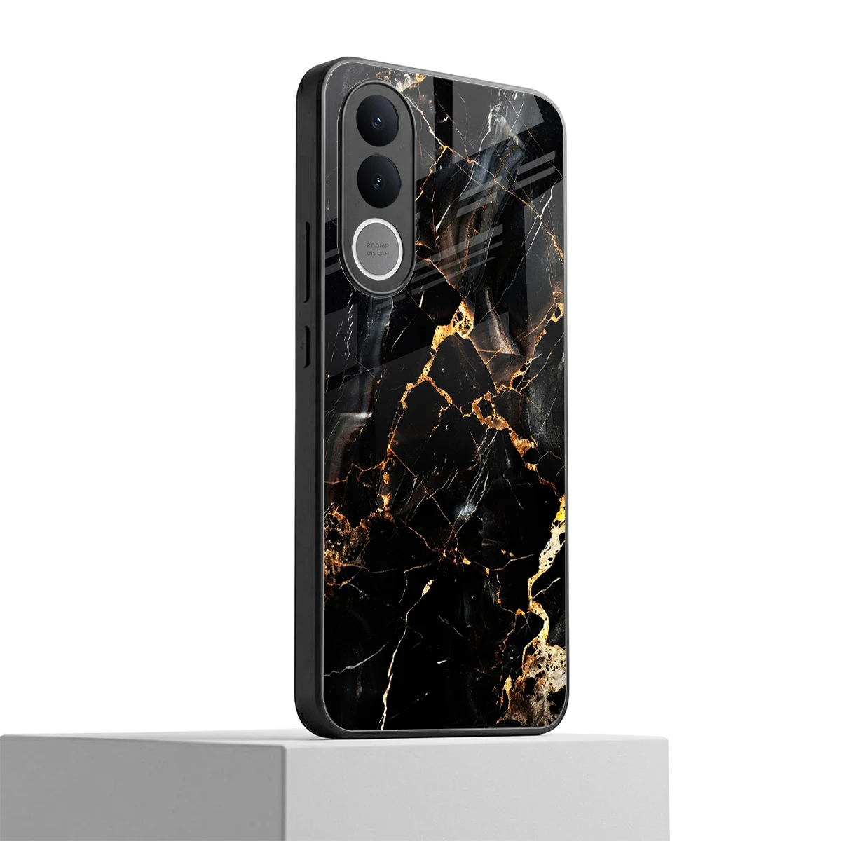 Golden Obsidian vivo v70 fe mobile cover | shockproof glass phone case