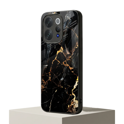 Golden Obsidian vivo v70 elite mobile cover | shockproof glass phone case