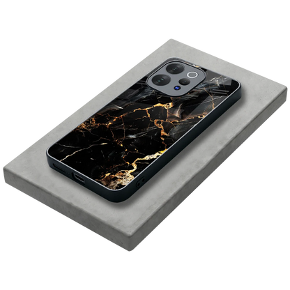 Golden Obsidian stylish phone case for vivo v70 elite | glossy glass and slim fit