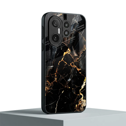 Golden Obsidian vivo x200 fe mobile cover | shockproof glass phone case