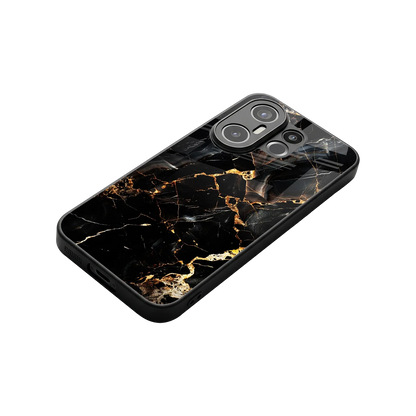 Golden Obsidian stylish phone case for vivo x200 fe | glossy glass and slim fit