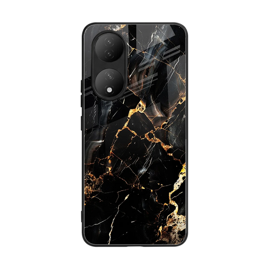 Golden Obsidian back phone cover | glass case for Vivo-y100