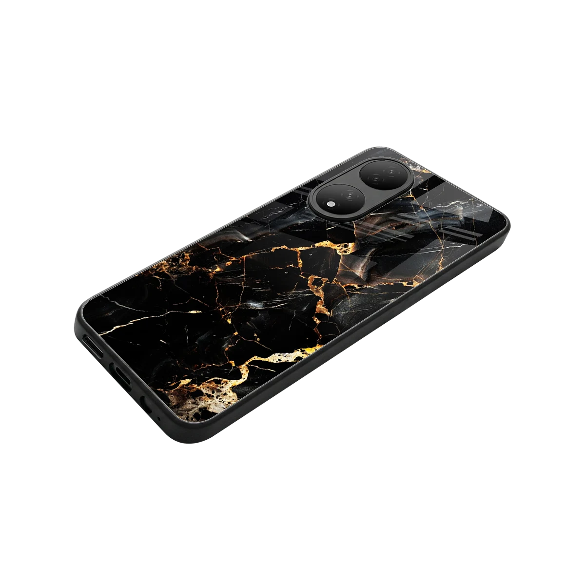 Golden Obsidian stylish phone case for Vivo-y100 | glossy glass and slim fit