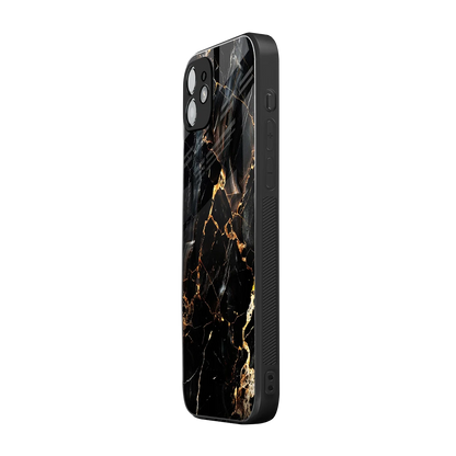 Golden Obsidian iphone 12 mobile cover | shockproof glass phone case