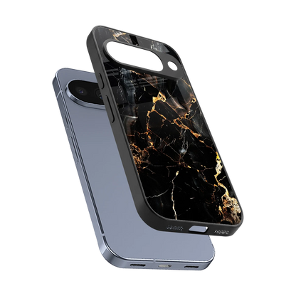 Golden Obsidian sleek google pixel 10 cover with tempered glass back and TPU edges