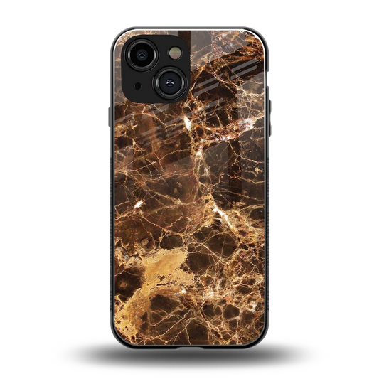 Golden Roots back phone cover | glass case for iphone 13 mini