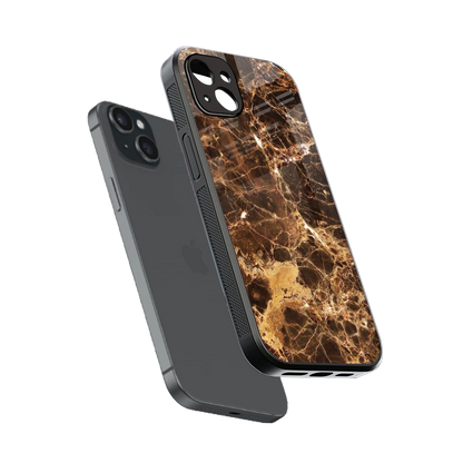 Golden Roots sleek iphone 14 plus cover with tempered glass back and TPU edges