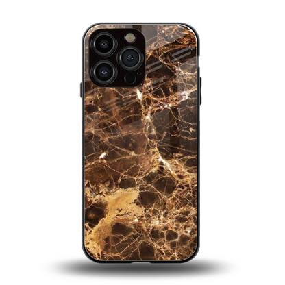 Golden Roots back phone cover | glass case for iphone 15 pro max