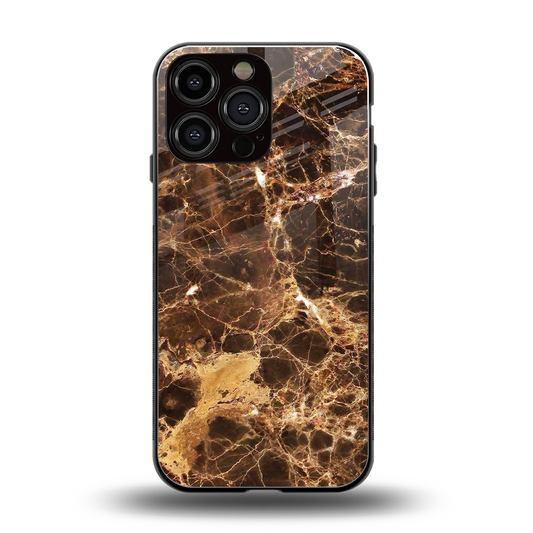 Golden Roots back phone cover | glass case for iphone 15 pro max