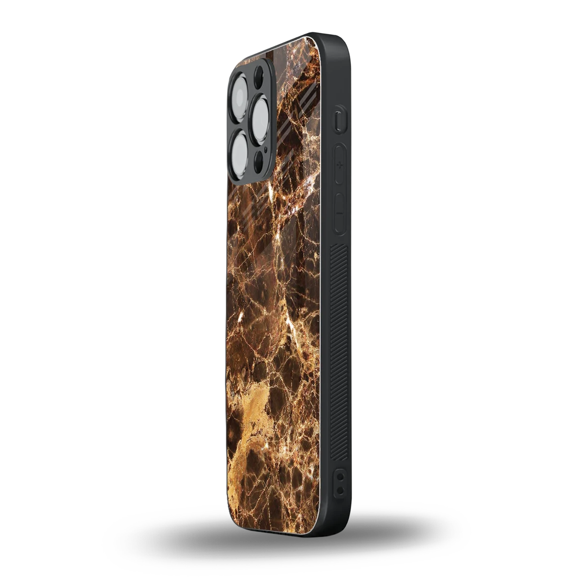 Golden Roots iphone 15 pro max mobile cover | shockproof glass phone case