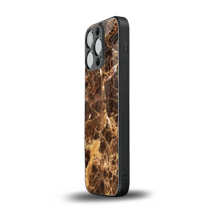 Golden Roots iphone 15 pro mobile cover | shockproof glass phone case