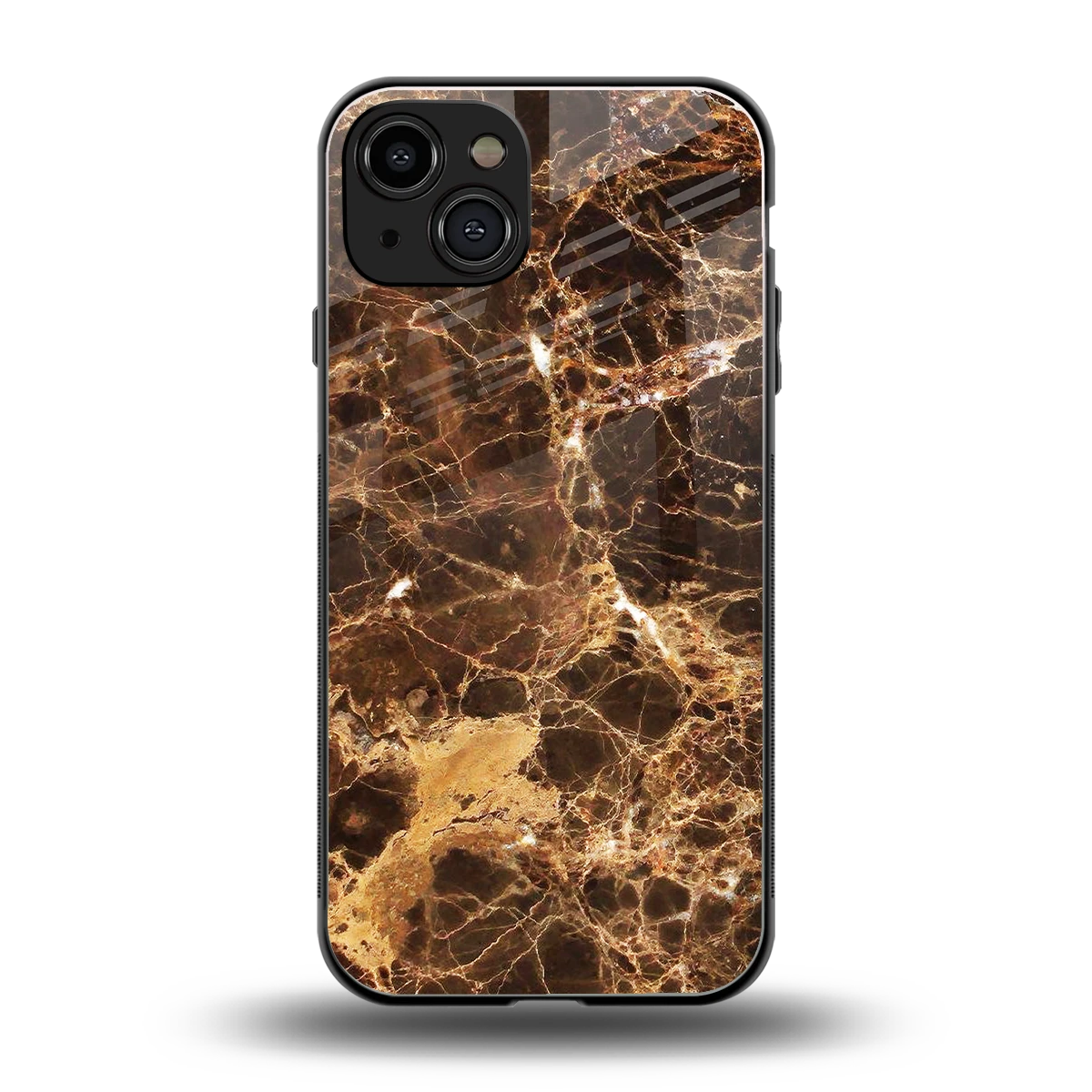 Golden Roots back phone cover | glass case for iphone 15