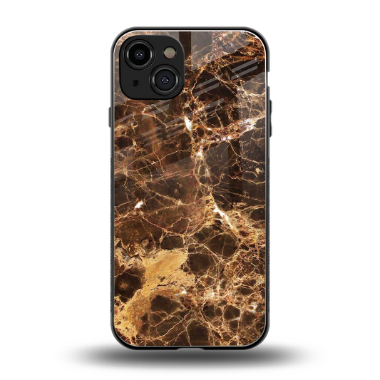 Golden Roots back phone cover | glass case for iphone 15