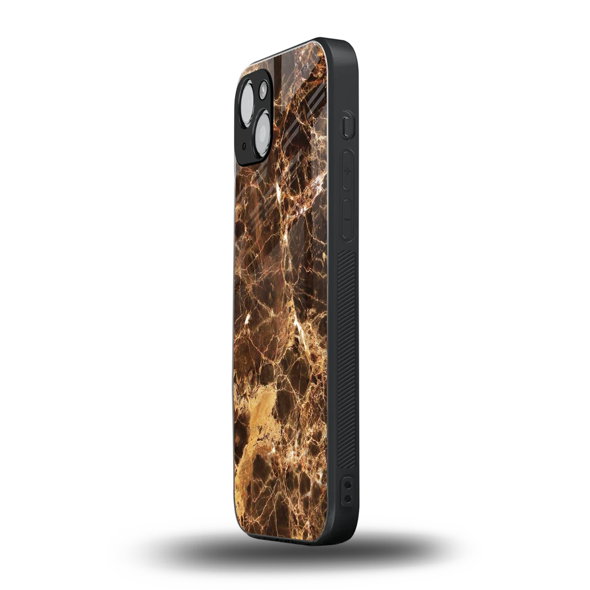 Golden Roots iphone 15 mobile cover | shockproof glass phone case