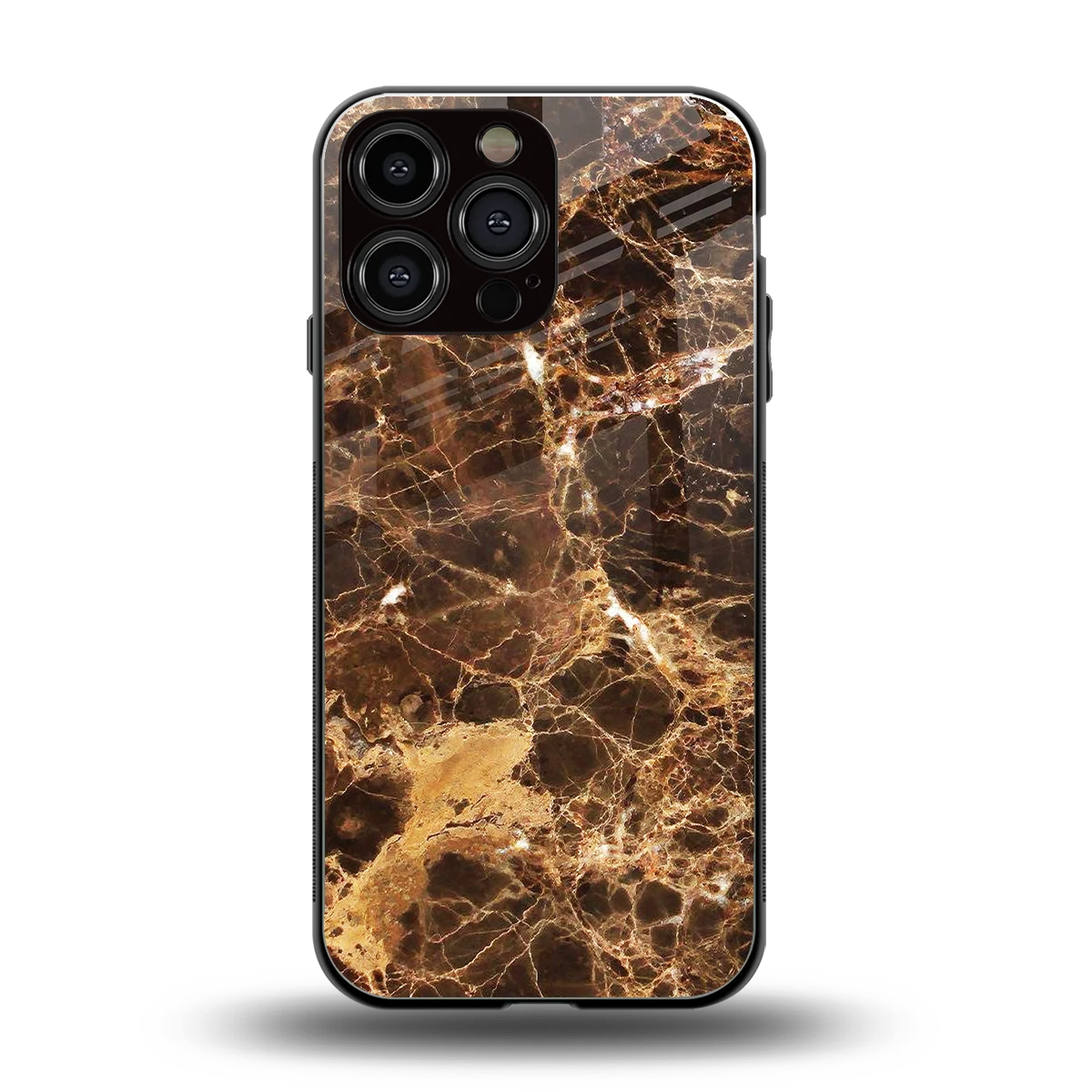 Golden Roots back phone cover | glass case for iphone 16 pro max