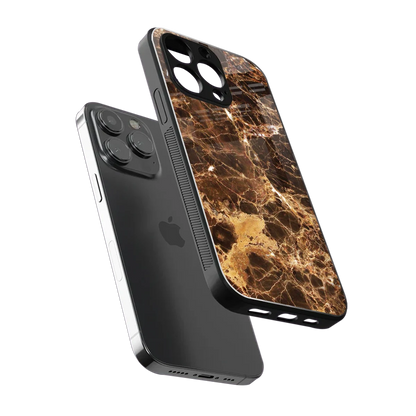 Golden Roots sleek iphone 16 pro max cover with tempered glass back and TPU edges