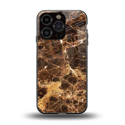 Golden Roots back phone cover | glass case for iphone 16 pro