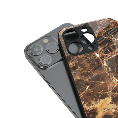 Golden Roots stylish phone case for iPhone 16 | glossy glass and slim fit