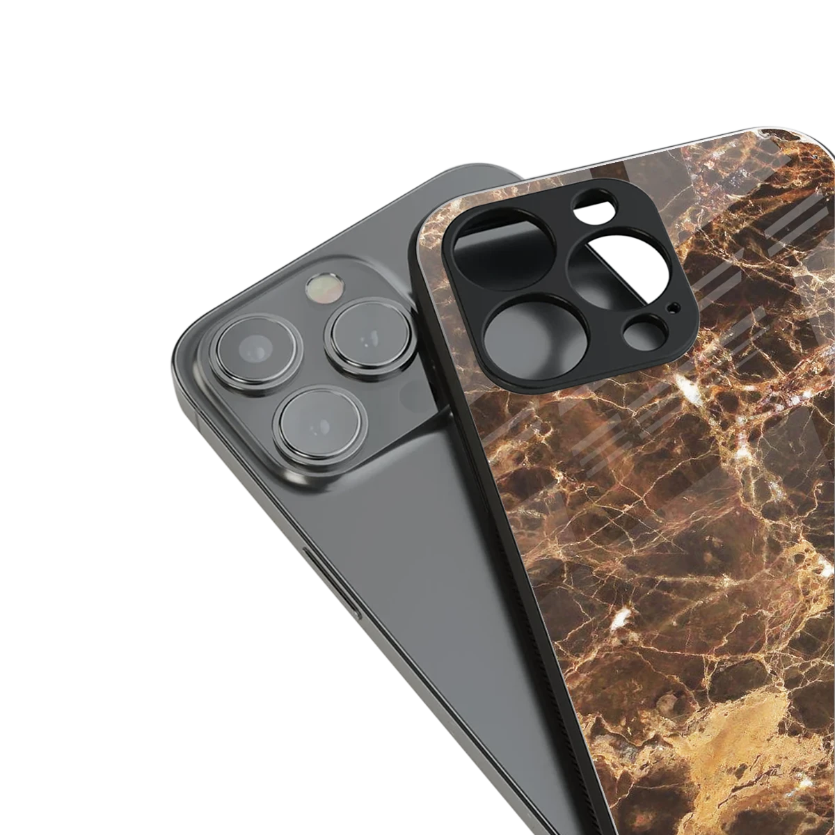 Golden Roots stylish phone case for iphone 15 pro | glossy glass and slim fit