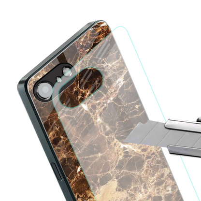 Golden Roots stylish phone case for iphone 16e | glossy glass and slim fit