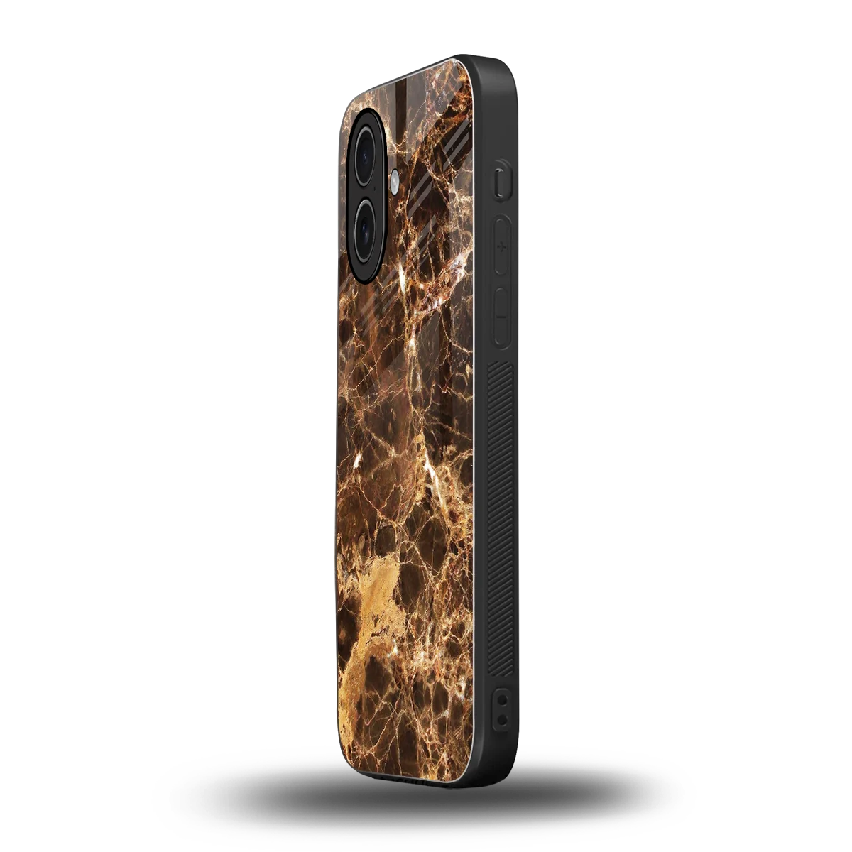 Golden Roots iphone 17 mobile cover | shockproof glass phone case