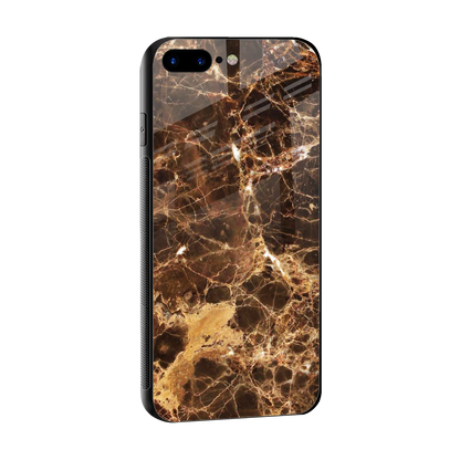 Golden Roots sleek iphone 8 plus cover with tempered glass back and TPU edges