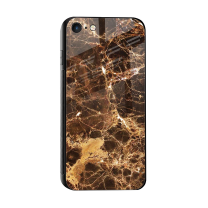 Golden Roots sleek iphone 7 cover with tempered glass back and TPU edges