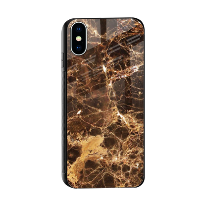 Golden Roots sleek iphone x cover with tempered glass back and TPU edges