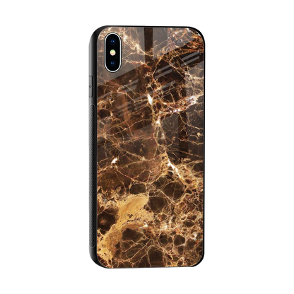 Golden Roots sleek iphone xs max cover with tempered glass back and TPU edges