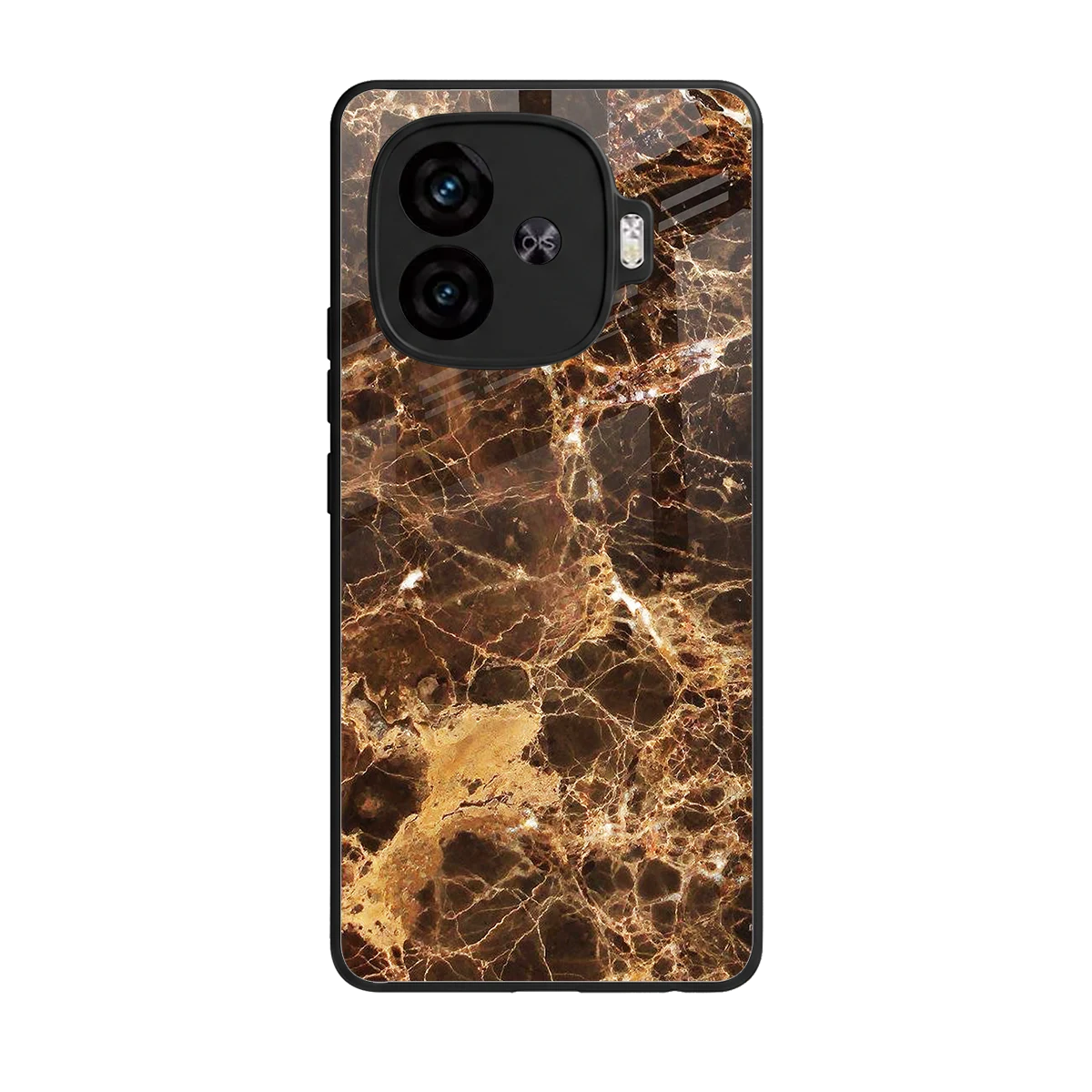 Golden Roots back phone cover | glass case for iqoo neo 10r 5g