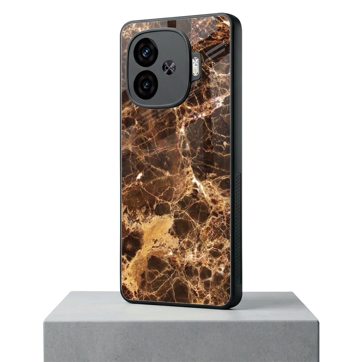 Golden Roots iqoo neo 10r 5g mobile cover | shockproof glass phone case
