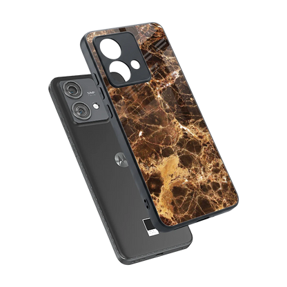 Golden Roots sleek motorola edge 40 neo 5g cover with tempered glass back and TPU edges